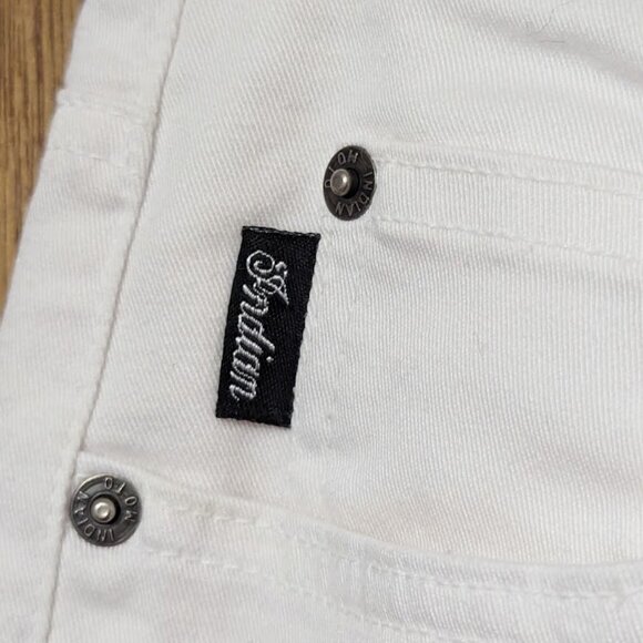 Indian Motorcycle W29 X 30L Straight Leg Relaxed Fit Jeans Pants White - Picture 3 of 5